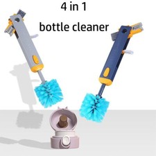 4-in-1 Water Bottles Cleaner Bottle Gap Cleaner Brush  for Glass Milk Bottles