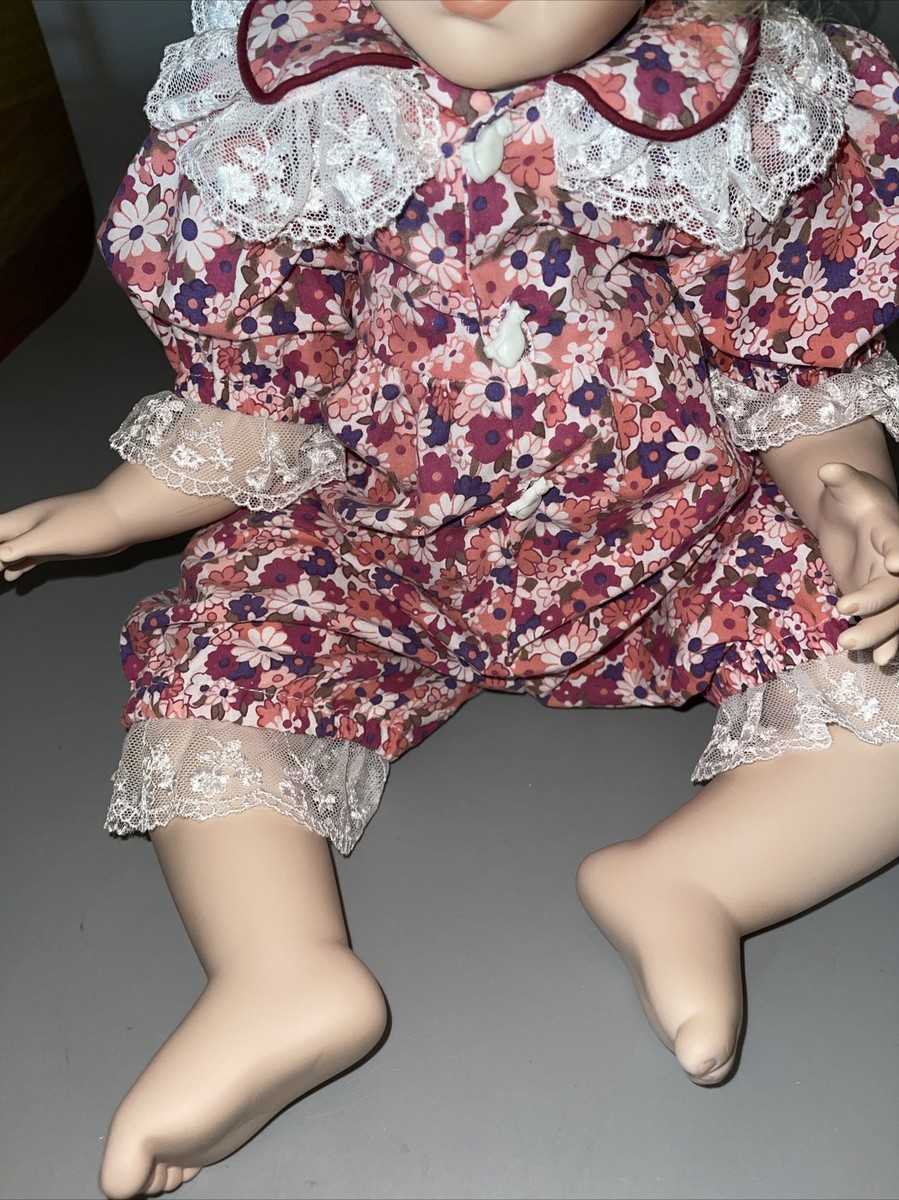 人形　青いベルベットの少女 Beth 21” Porcelain Cloth Doll by Lynne Randolph LE 184/2000