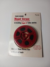 Super 8mm Souvenir Movie Red Mount Vernon NOS Vintage Color Movie Landmark   