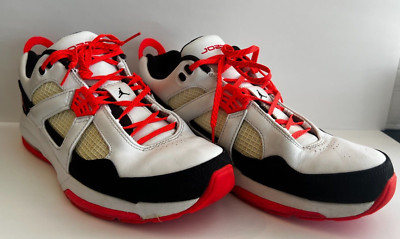 Nike Air Jordan Retro 4 Low White Infrared Black Men Shoes 343408 163 Size 9.5