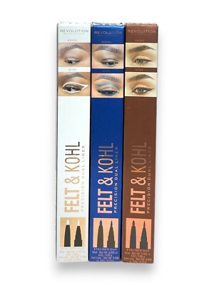 Revolution Felt & Khol Eyeliner Duo (0.002oz & 0.008oz) You Pick NEW