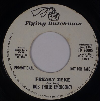 BOB THIELE EMERGENCY: Head Start US Flying Dutchman Funk Jazz Breaks 45 MP3