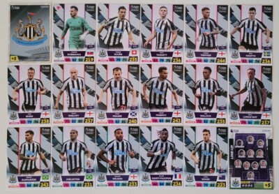2023 Panini Adrenalyn XL EPL Soccer Cards - Newcastle Team Set (18 cards)