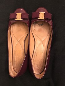 salvatore ferragamo varina patent ballet flat