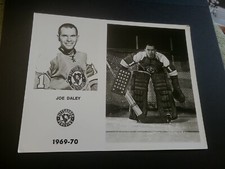 1969-70 JOE DALEY PHOTO PITTSBURGH PENGUINS GOALIE LEGEND NHL HOCKEY AHL WHA OHA