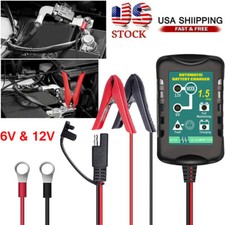 6-12v Automatic Battery Charger Charger Maintainer For Tender Motorcycle Car Atv