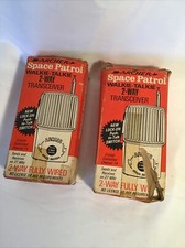 VINTAGE 1970'S ARCHER SPACE PATROL WALKIE TALKIE 2-WAY TRANSCEIVERS LOT OF 2