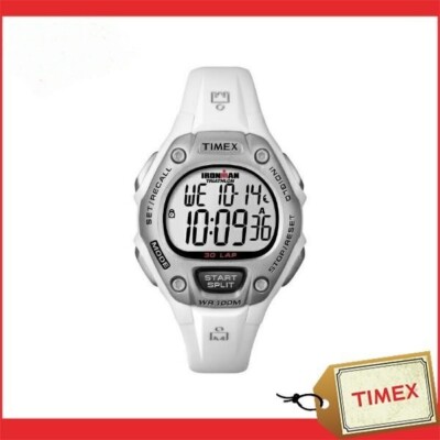 Neu Timex Ironman Triathlon Indiglo Sport 100m Chrono 30 Runden Damenuhr T5K515