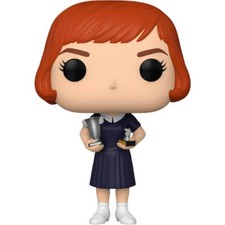 Gambito de dama Beth Harmon con trofeos Figura Funko Pop! Vinilo de 3,75"