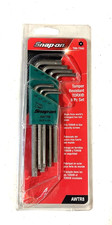 New Snap-on Awtr9 8-pc Tr9 - Tr40 Tamper Resistant Torx Allen Wrench