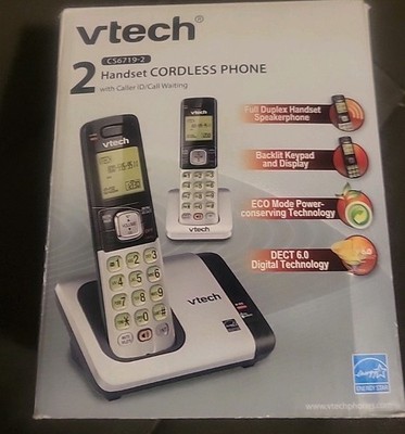 VTech CS6719-2 DECT 6.0 2-Handset Cordless Phone W/ Caller ID & Call Waiting
