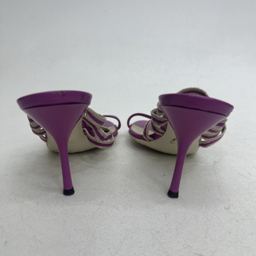 GUCCI - Talons violets à lanières - Taille 7 - Fabriqué en Italie - Photo 8/9