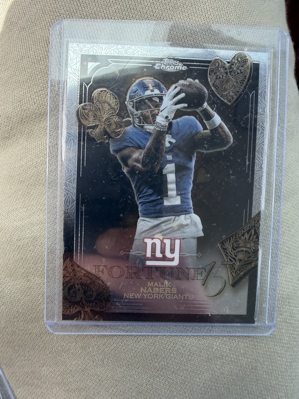 2025 Topps Chrome - Fortune 15 Malik Nabers #F15-15 New York Giants