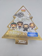 Harry Potter Holiday Pocket POP! Paquete de 4 llaveros Harry, Ron, Hermione y Hagrid