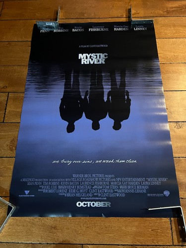 2003 MYSTIC RIVER Original 27x40 Movie Poster DOUBLE SIDED DS