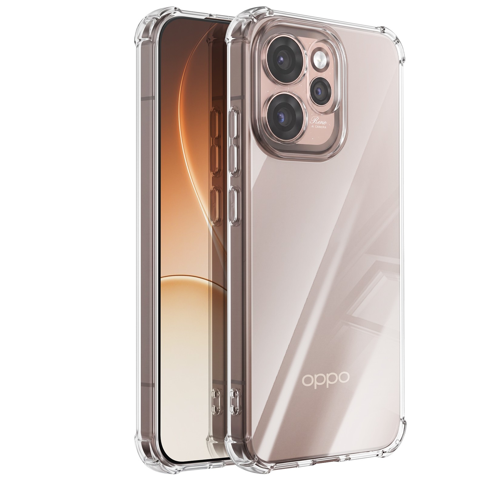 Housse Oppo Reno 15 Pro silicone transparent protection angles