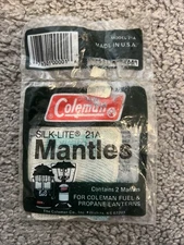 Coleman Mantle #21A Silk-Lite Lantern ~ 1 Pack ~ 2 Mantles