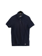 FatFace Men's Polo M Blue 100 Cotton Basic