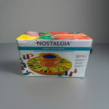 Nostalgia Gummy Candy Maker GCM200 Electric Gelatin with Worm Bear Fish Molds