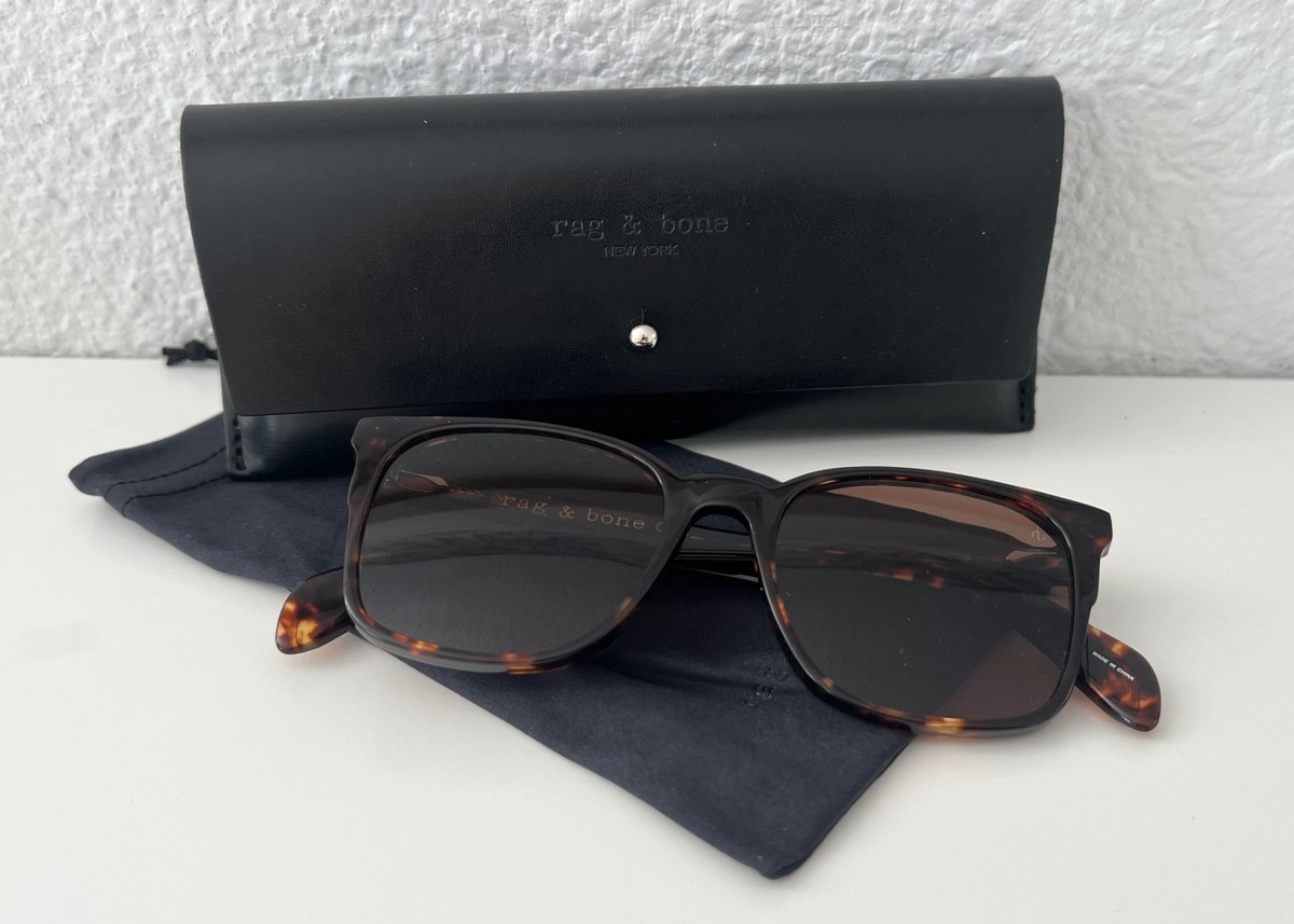 Rag&Bone RNB5016/S Unisex Square Sunglasses in Tortoise  display picture 2