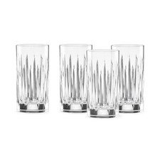 Reed  Barton Soho Crystal 4Pc Iced Beverage Glass Set, 5.90 LB, Clear