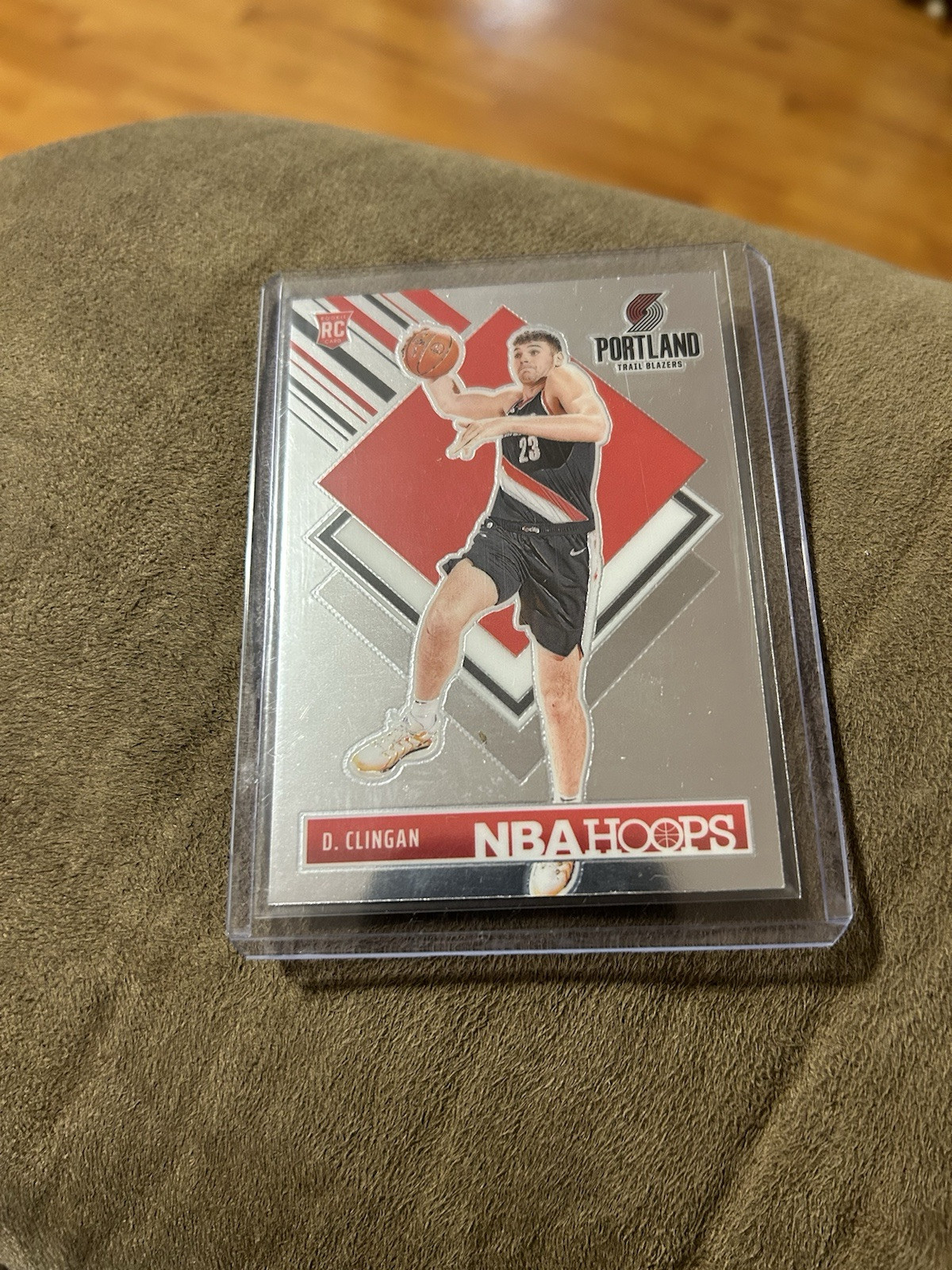 2024-25 Panini NBA Hoops Donovan Clingan Premium Silver Tribute, #293 RC