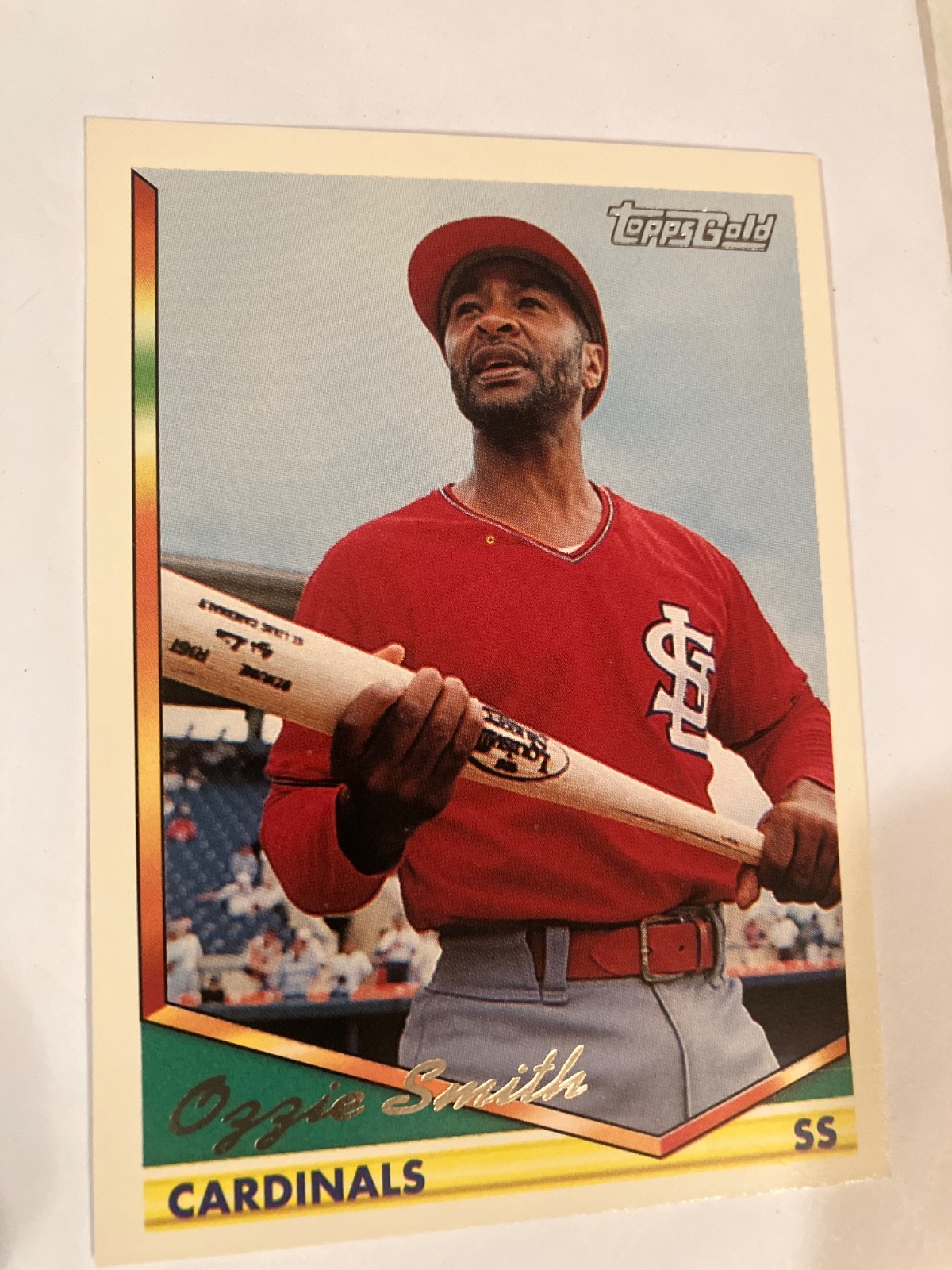 St. Louis cardinals mobile alabama Ozzie Smith 1994 topps gold baseball card