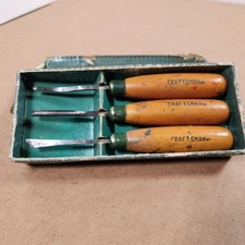 Craftsman 3 Pc Vintage Carving Tool Set