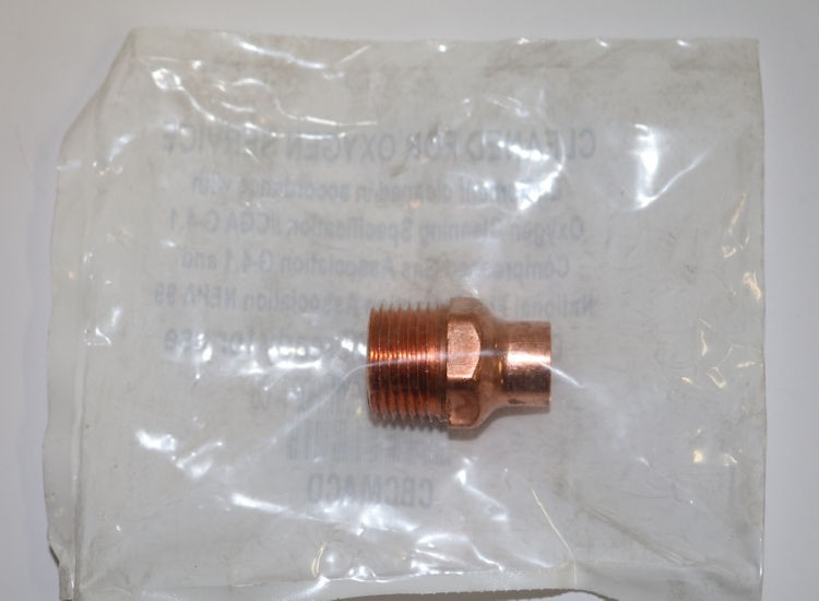 Elkhart Products CBCMACD 3/8 x 1/2 дюйма. Медный переходник с разъемом для очистки и упаковки