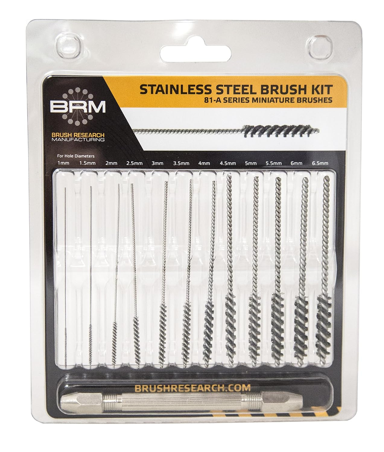 Spazzole Inox 81 Ammkit | Manutenzione Precisione Metrica 1mm-3mm