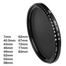 ND2 bis ND400 Slim Fader Variabler Neutral Density Filter ND-Filter