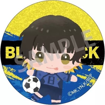 BLUELOCK Meguru Bachira Trading Glitter Can Badge Chimakko Pin