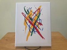 8x10 Acrylic Painting Specialist Algorithmic Chaos "Authentic AI Edition"