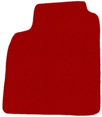 Fußmatte FAHRER, Teppich für SAAB 9-3 II FL 2008-2015, Rot x14 Rand