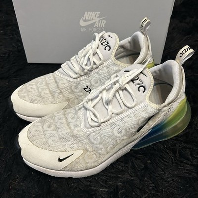 NIKE air max 270 White Lime Blast Photo Blue lace up shoes  display picture 3