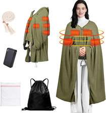 Wearable Heated Blanket Shawl 71"  43", Includes 1  20000Mah 22.2W Power Bank,