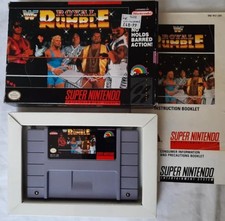 Thumbnail of ebay&reg; auction 317611951128 | Super Nintendo Snes ~ WWF Royal Rumble Boxed ⭐ ⭐⭐ SAMMLERZUSTAND ⭐ ⭐ ⭐