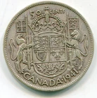Canada 50 Cents 1941 KM-36 .3 oz ASW   lotmar5515
