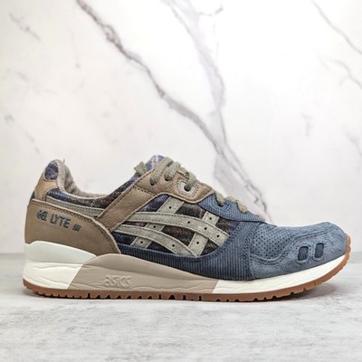 Asics Gel-Lyte III OG Running Shoes Tarmac Mink Corduroy 1201A686 Mens Size 9