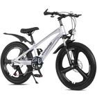 20in Lightweight Kids Mountain Bike 7-Speed Magnesium Wheels Boys Girls Silver