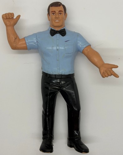 LJN WWF Referee With Blue Shirt 1987 Wrestling Sup...