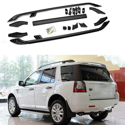 2PCS Roof Rail Fit For Land Rover Freelander 2 LR2 2007-2015 Cross Bar Cargo Bar