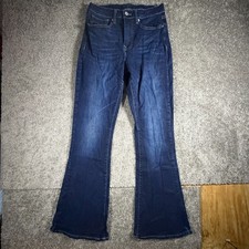 Lucky Brand Stevie High Rise Flare Jeans Women's Size 6/28 Blue Denim Stretch