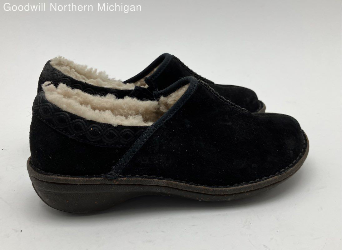 UGG Australia Black Solid Slip-On Clogs Women 7 - image 2