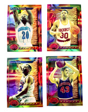 1993 Finest lot of 4 refractors: Daugherty, K. Smith, Nance, Robinson, NMMT