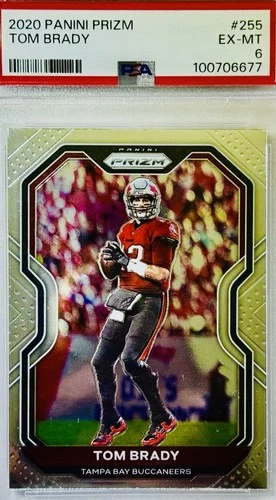 2020 Panini Prizm - Tom Brady #255 - PSA 6
