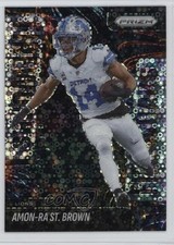 2025 Panini Prizm Fireworks No Huddle Prizm Amon-Ra St Brown #16 18kr
