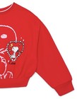 Peanuts Snoopy Girls Red Graphic Fleece Sweatshirt Size Medium (7/8) NWT — photo 4