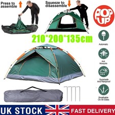 3-4 Man Automatic Instant Double Layer Pop -Up Camping Tent Waterproof Outdoor