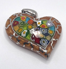 Alan K. MillefioriHeart Pendant Murano Glass ...